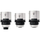 BLAZAR LENS Remus 1.5x Full-Frame Anamorphic 33, 50, and 85mm 3-Lens Set (ARRI PL, Silver Flare)