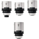 BLAZAR LENS Remus 1.5x Full-Frame Anamorphic 33, 50, 85, and 125mm 4-Lens Set (ARRI PL, Silver Flare)