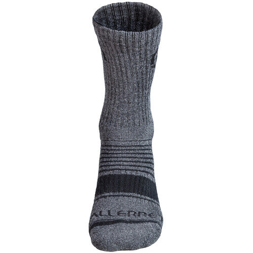Vallerret Merino Wool Crew Sock (Gray Winter, 9-12)