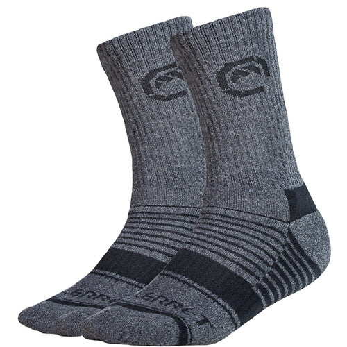 Vallerret Merino Wool Crew Sock (Gray Winter, 9-12)