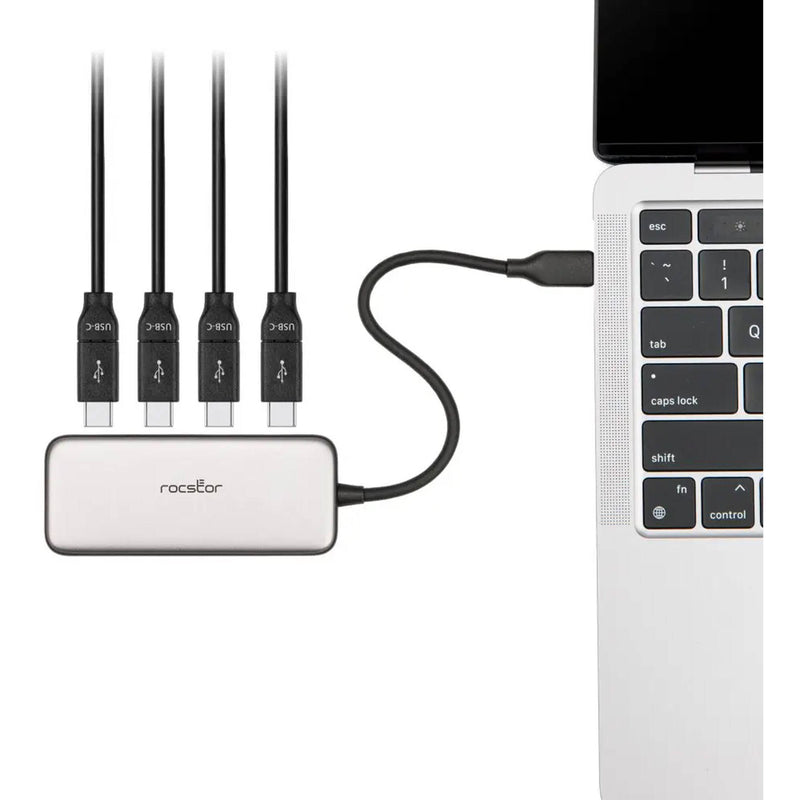 Rocstor USB-C Hub to Quad USB-C 3.1 Gen 2 (Silver)