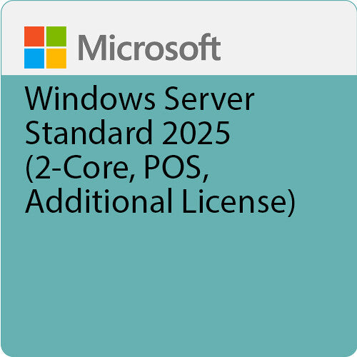 Microsoft Windows Server Standard 2025 (2-Core, POS, Additional License)