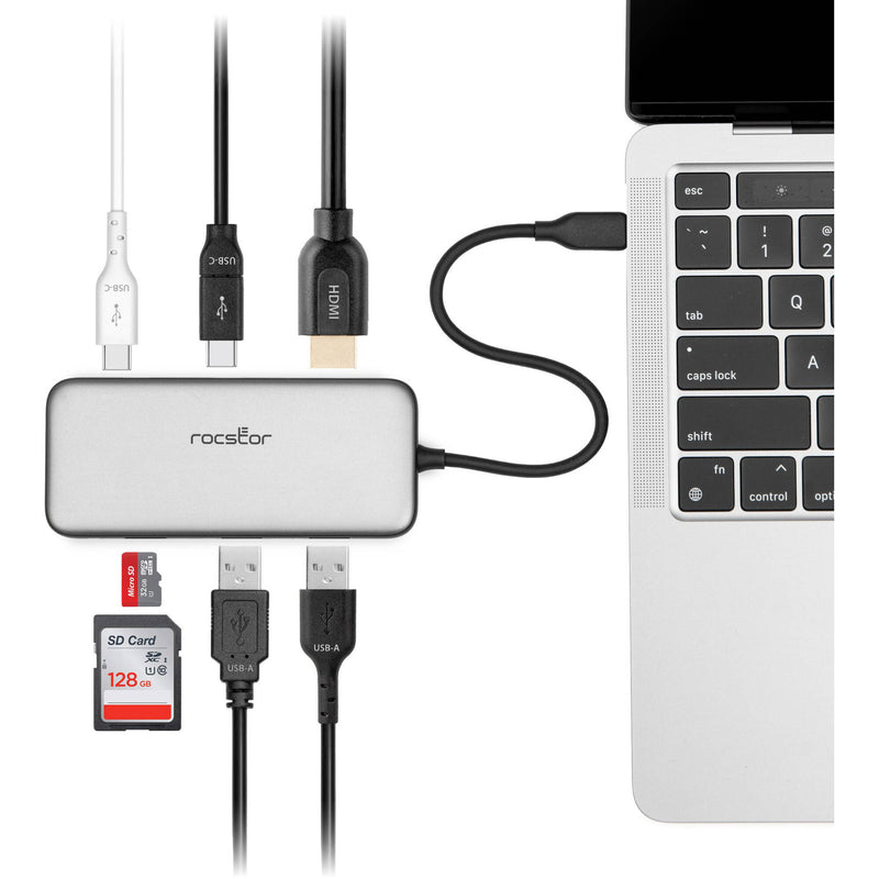 Rocstor 7-in-1 USB-C 3.2 Gen 2 Hub