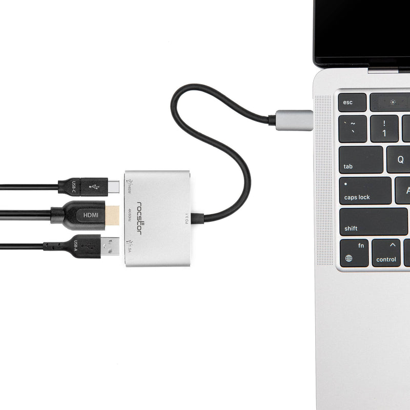 Rocstor USB-C 3-in-1 Multiport Adapter with DP 1.4 Alt Mode