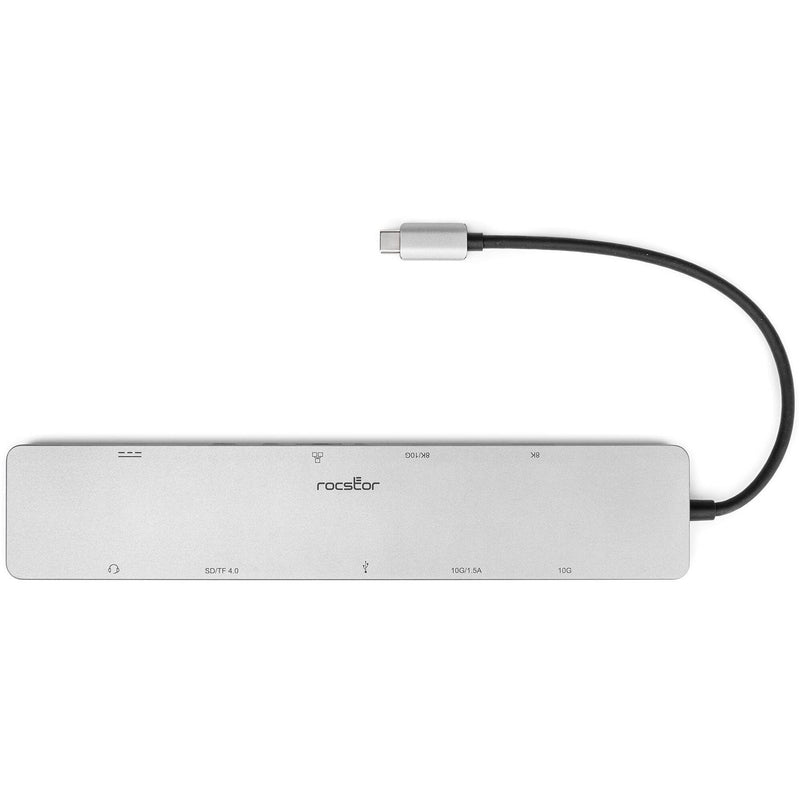 Rocstor 10-in-1 Dual Display USB-C 3.2 Gen 2 Hub