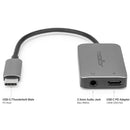 Rocstor USB-C to Hi-Res AUX 3.5mm Audio with 100W PD Adapter