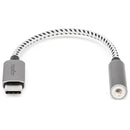 Rocstor USB-C to Hi-Res 3.5mm Audio Adapter (Silver)