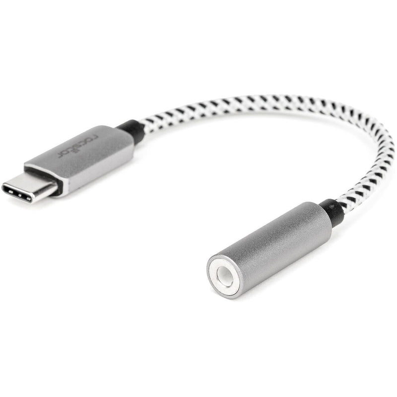 Rocstor USB-C to Hi-Res 3.5mm Audio Adapter (Silver)