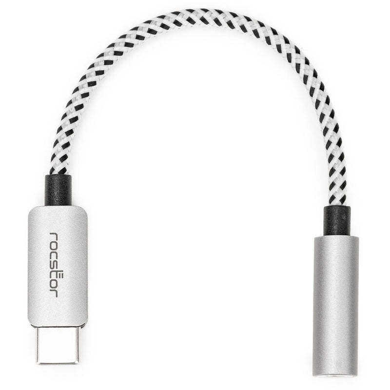 Rocstor USB-C to Hi-Res 3.5mm Audio Adapter (Silver)