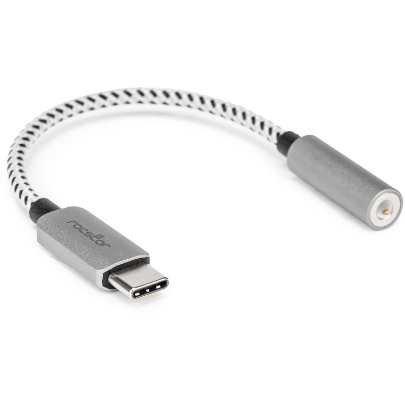 Rocstor USB-C to Hi-Res 3.5mm Audio Adapter (Silver)