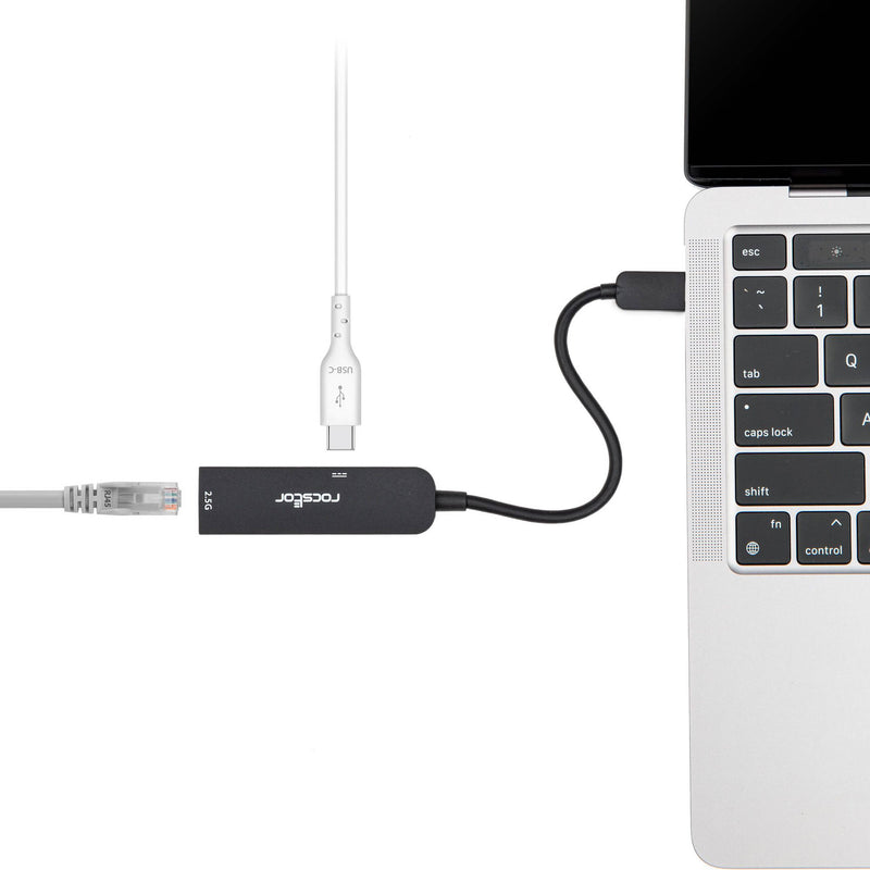 Rocstor USB-C to 2.5G Ethernet Adapter with 100W Power Delivery