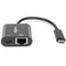 Rocstor USB-C to to Gigabit Ethernet Adapter with 100W USB-C Power Delivery (White)
