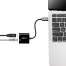 Rocstor USB-C to to Gigabit Ethernet Adapter with 100W USB-C Power Delivery (White)