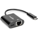 Rocstor USB-C to to Gigabit Ethernet Adapter with 100W USB-C Power Delivery (White)
