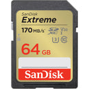 SanDisk 64GB Extreme UHS-I SDXC Memory Card Kit (5-Pack)