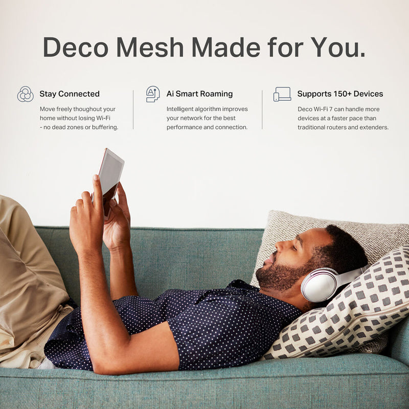TP-Link Deco BE23 Wi-Fi 7 BE3600 Wireless Dual-Band 2.5G Mesh Module (1-Pack)