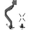 Rocstor ErgoReach ED7 Single Ergonomic Heavy-Duty Monitor Arm with USB-A & USB-C Ports