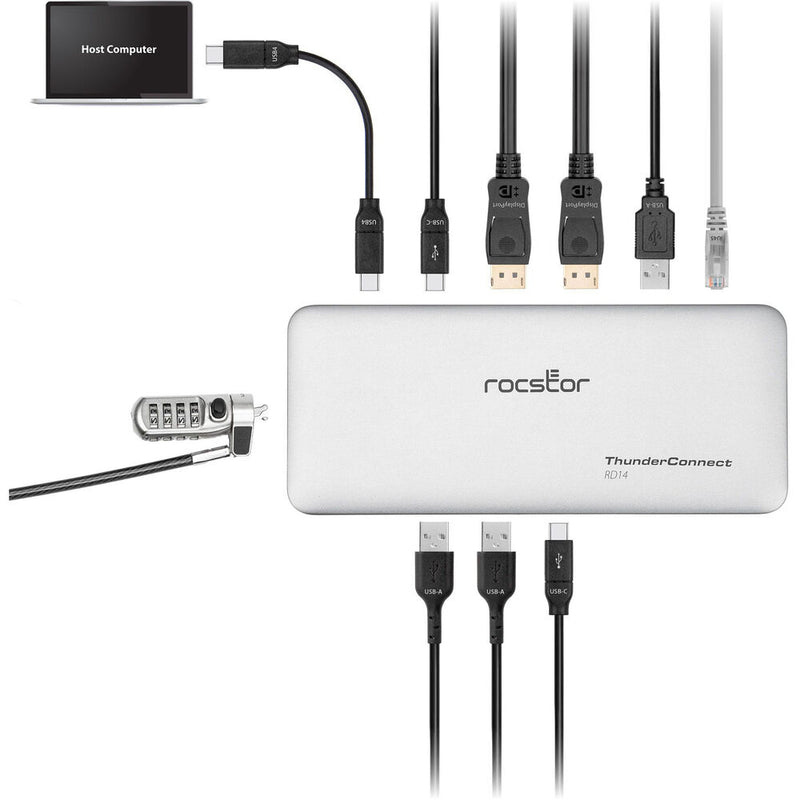 Rocstor RD14 USB4 Portable Dock