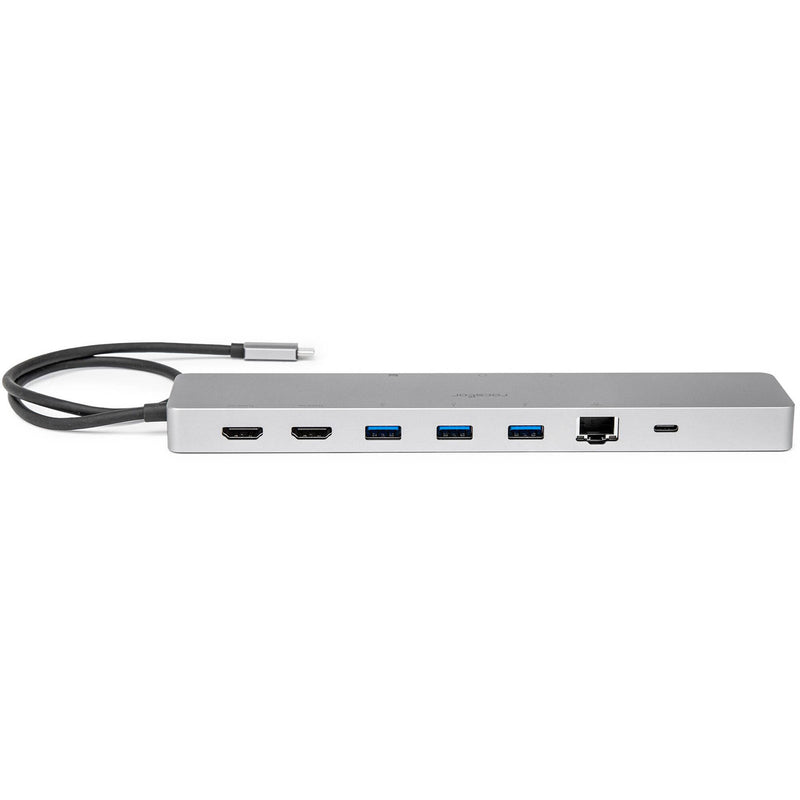 Rocstor USB-C 11-in-1 Dual Display Portable Dock with DP 1.4 Alt Mode