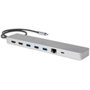 Rocstor USB-C 11-in-1 Dual Display Portable Dock with DP 1.4 Alt Mode