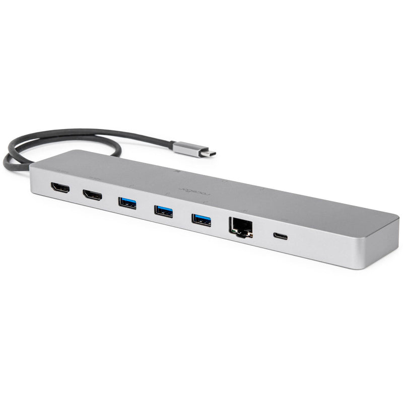 Rocstor USB-C 11-in-1 Dual Display Portable Dock with DP 1.4 Alt Mode