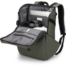 Swissdigital LAMONE L Backpack with LED (Dark Green, 18L)
