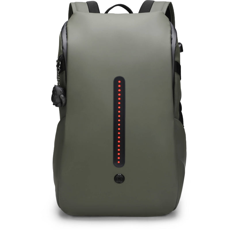 Swissdigital LAMONE L Backpack with LED (Dark Green, 18L)
