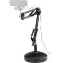 Xuma Two-Section Multipurpose Desktop Spring Arm with Oben ASPTA-20 Smartphone Tripod Adapter Kit