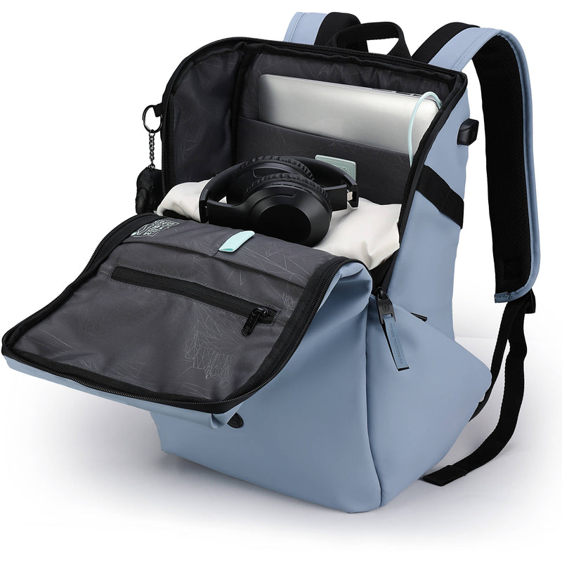 Swissdigital LAMONE L Backpack with LED (Light Blue, 18L)