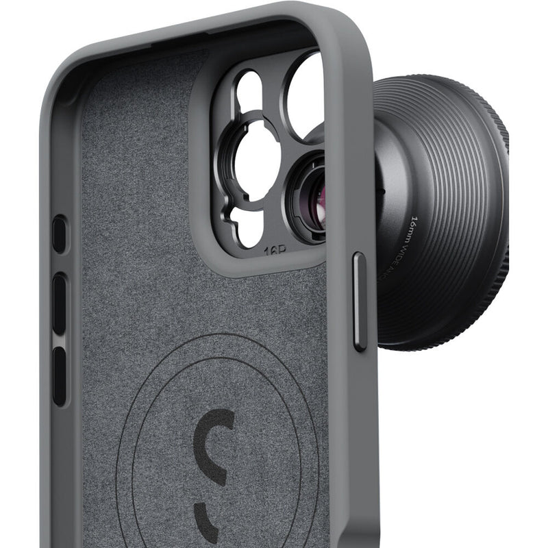 ShiftCam Camera Case for iPhone 16 Pro Max (Dark Gray Fabric)