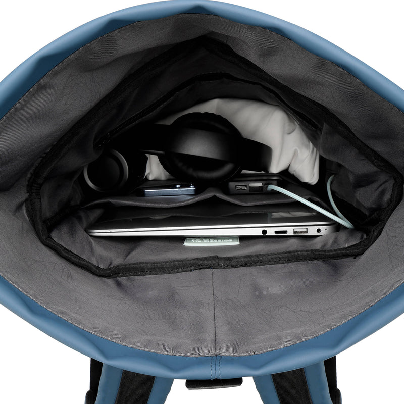 Swissdigital LAMONE Rolltop Backpack (Dark Blue, 13L)