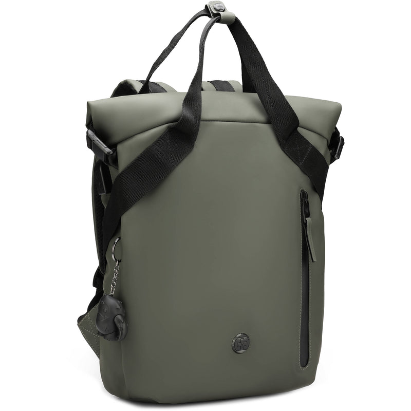 Swissdigital LAMONE Rolltop Backpack (Dark Green, 13L)