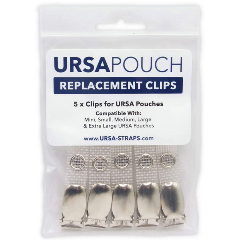 Remote Audio URSA Pouch Clip (5-Pack, Silver)