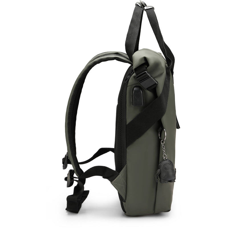 Swissdigital LAMONE Rolltop Backpack (Dark Green, 13L)