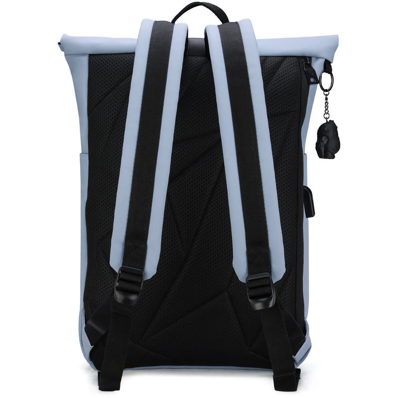 Swissdigital LAMONE Rolltop Backpack (Light Blue, 13L)
