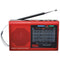 Supersonic 9-Band Radio with Bluetooth (Red)