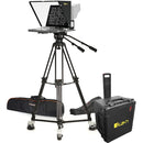 ikan PT4500 15" Teleprompter, Tripod & Dolly Turnkey with Hard Travel Case