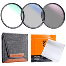 K&F Concept UV, CP & ND Filter Kit with Lens Cleaning Cloth (40.5mm)
