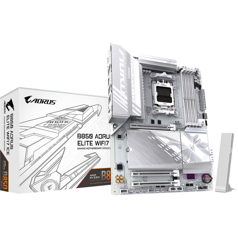 Gigabyte B850 AORUS ELITE WIFI7 ICE AM5 ATX Motherboard