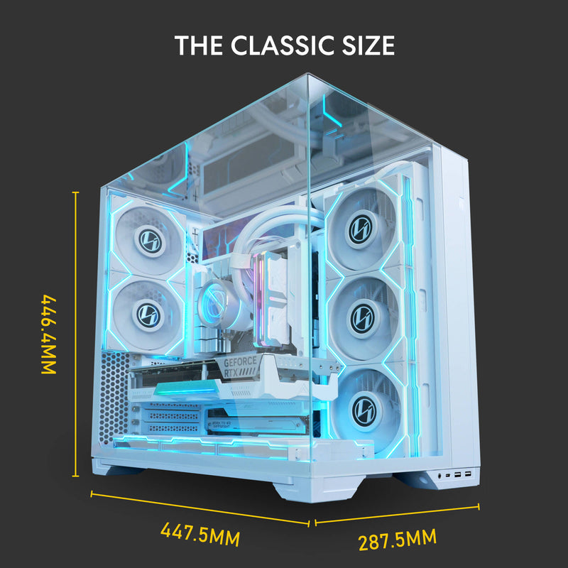 Lian Li 011 Vision Compact Mid-Tower Case (White)