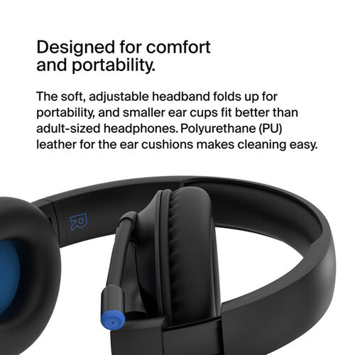 Belkin SoundForm Inspire Over-Ear Headset for Kids (Black)