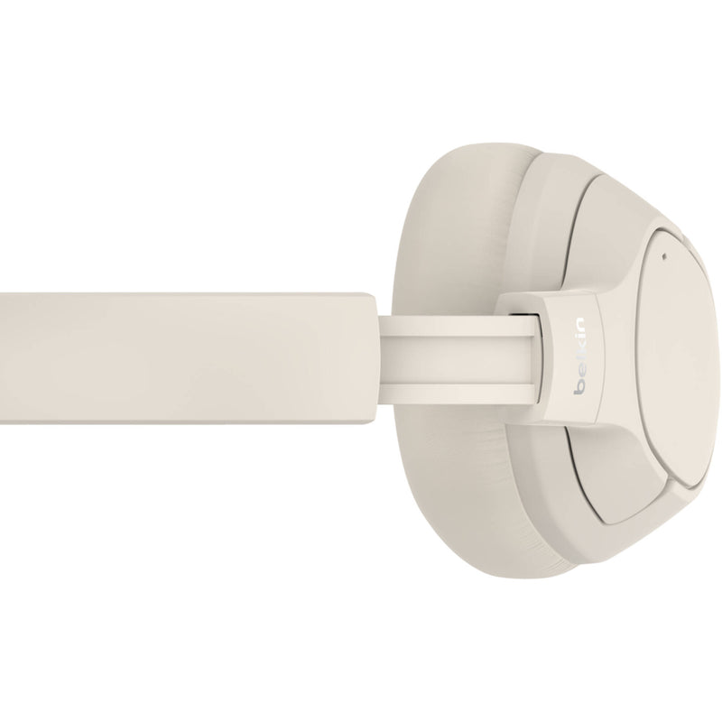 Belkin SoundForm Isolate Wireless Noise-Canceling Over-Ear Headphones (Sand)