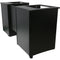 RAB Audio ProRak DJ Suite:2 Standard Size Analog Turntable Wells and 5 Vinyl Storage Compartments (Almond Trim