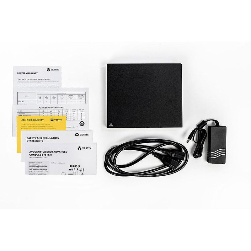 Vertiv Avocent Avocent 4-Port ACS800 Serial Console with external AC/DC Power Brick
