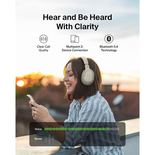 Belkin SoundForm Surround Wireless Over-Ear Headphones (Sand)