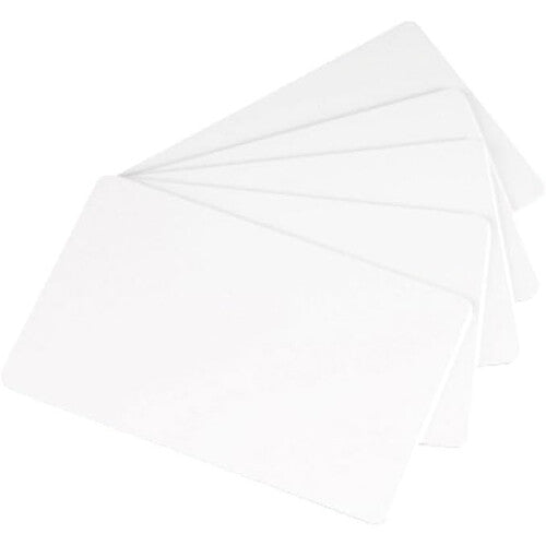 Evolis Blank White Paper Cards (30 mil, 5-Pack of 100 Cards)