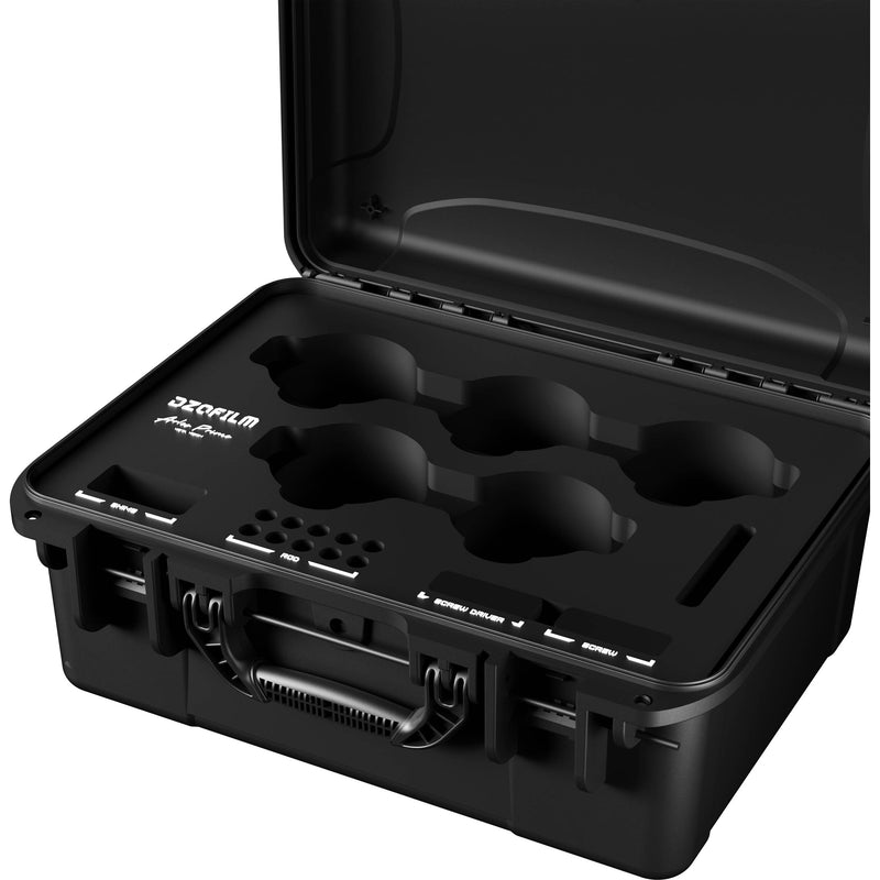 DZOFilm Hard Case with Foam Insert for Set of 5 Arles Prime Lenses