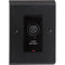 RDL European Plate Adapter (Single Gang, Black)