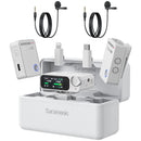 Saramonic Ultra 2-Person Digital Wireless Omnidirectional Lavalier Microphone System for Cameras and Mobile Devices (White)