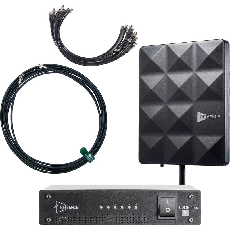 RF Venue 6-Channel IEM Pack with COMBINE6 HDR and CP Stage Antenna